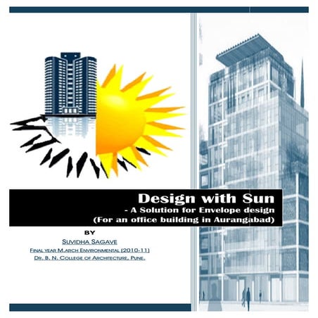 Design with Sun, for an office building in Aurangabad, India