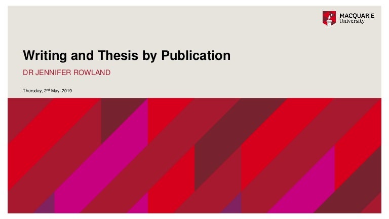 Dissertation publication