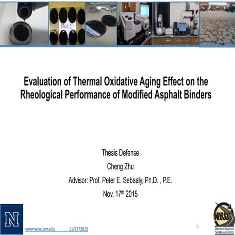 Oxidative aging and rheological performance of modified asphalt binder