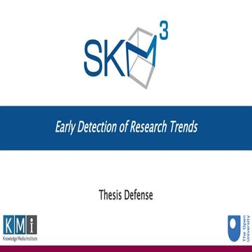 Early Detection of Research Trends [thesis defence]