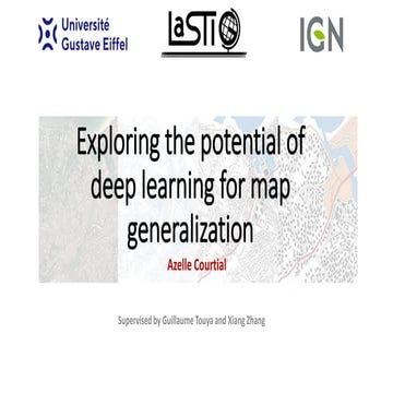Exploring the potential of deep learning for map generalization | PPT