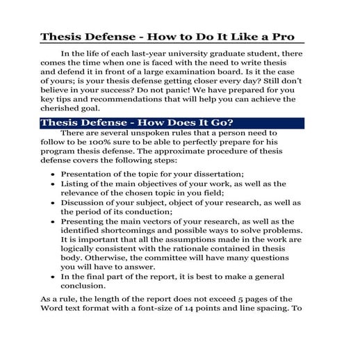 Thesis defense how to do it like a pro | Academic Students Delhi, India, Chan...