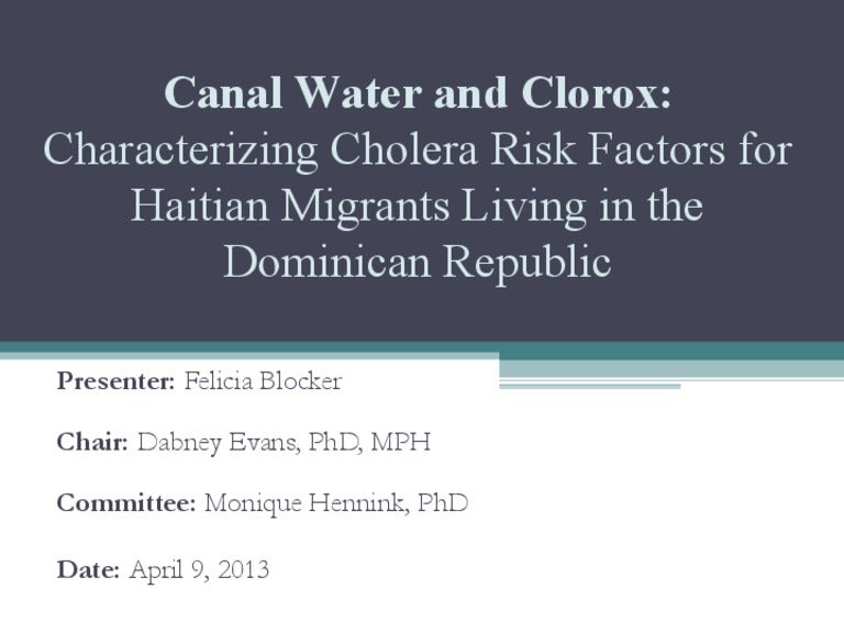 Dissertation vibrio cholerae