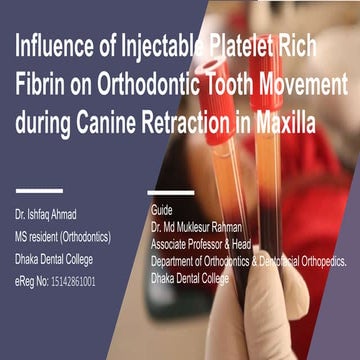 PRF in Orthodontics Thesis Deffence.pptx