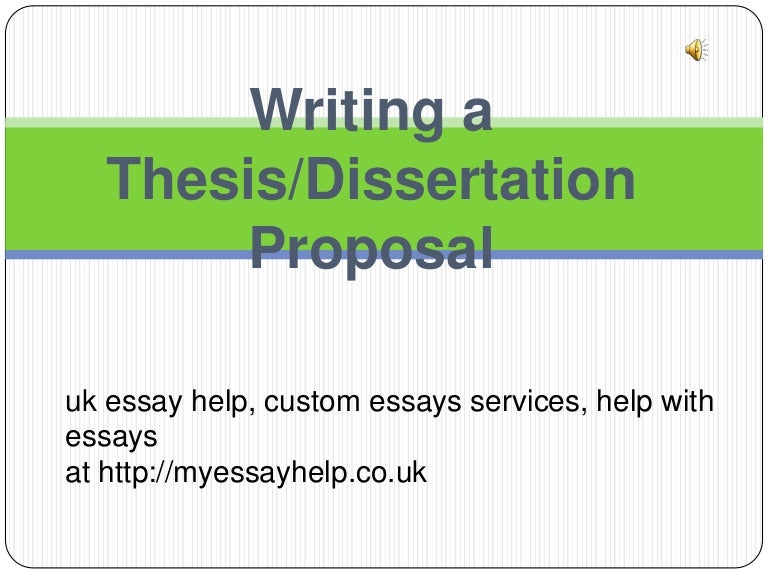 Dissertation thesis uk