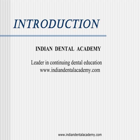 Thesis final /certified fixed orthodontic courses by Indian dental academy 