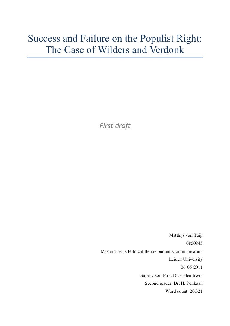Dissertation first draft