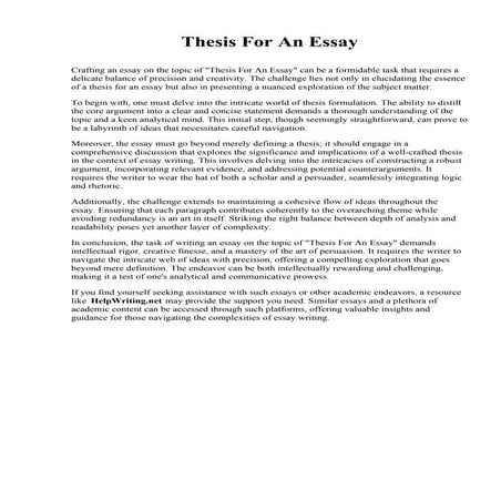 Thesis For An Essay.pdf