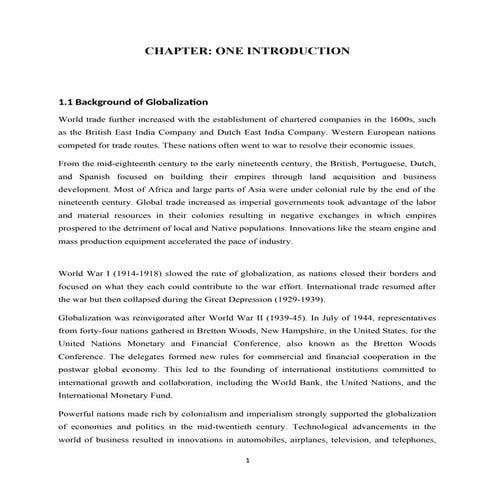 thesis globalization and its contribution to nepalese economy