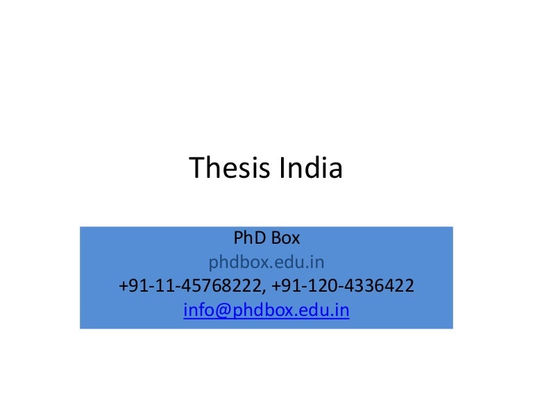 Dissertations india image