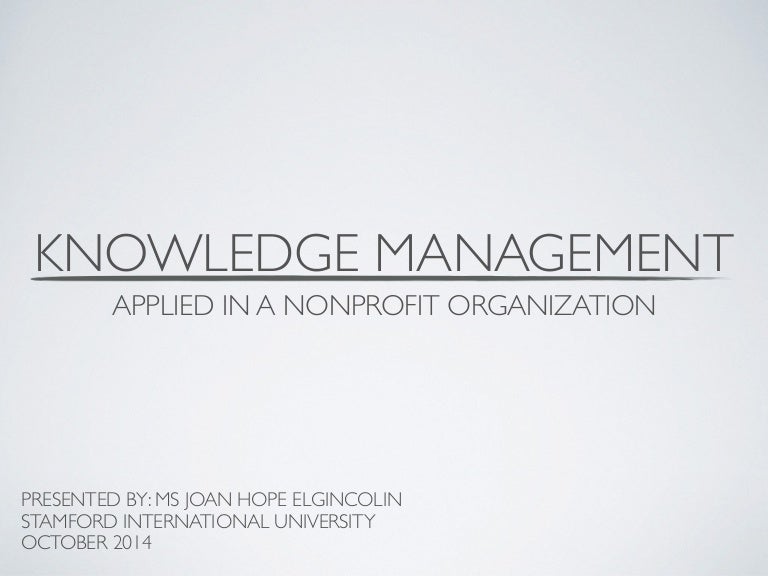 Dissertation knowledge management
