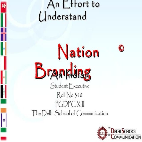 Thesis on national branding