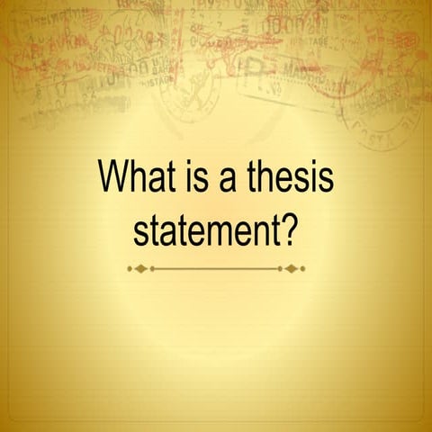 Thesis ppt