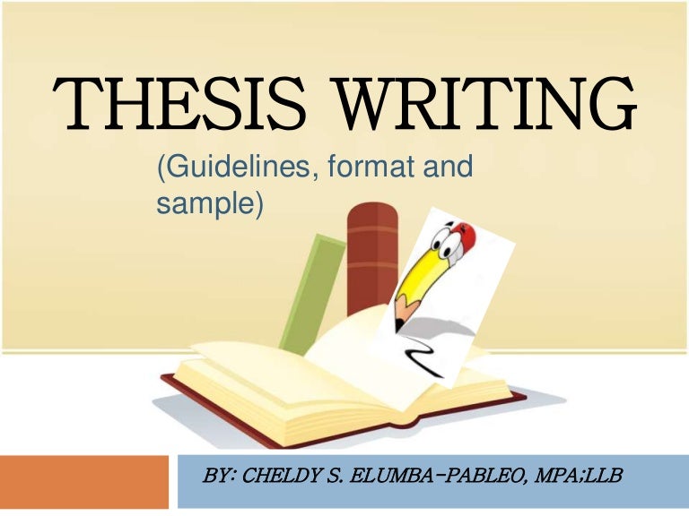 writing a thesis undergraduate