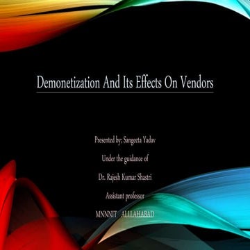 Demonitisation | PPTX