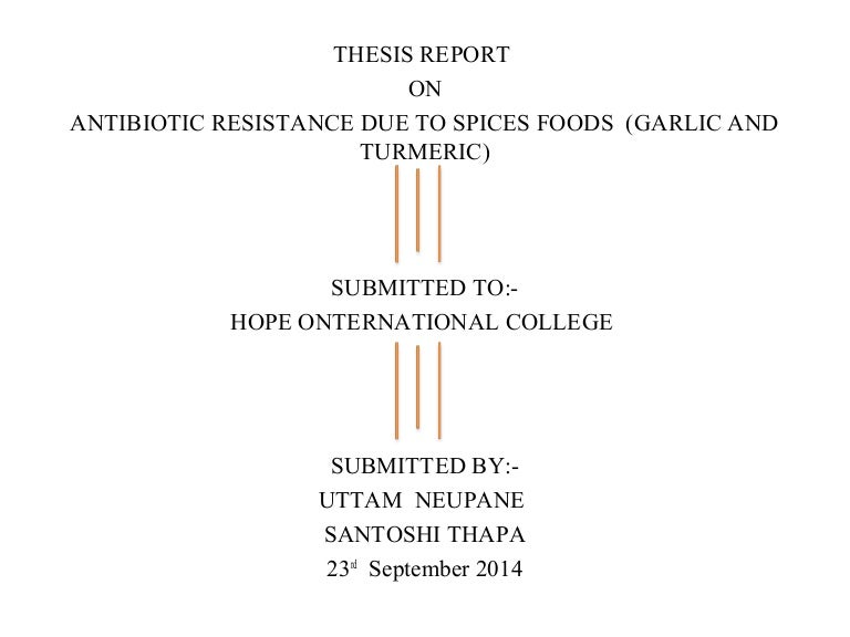 Phd thesis antimicrobial activity