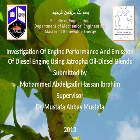 العرض التقديمي لمناقشة البحث التكميلي لدرجة الماجستير