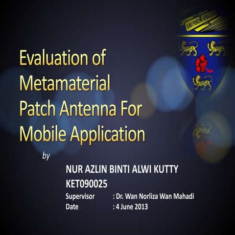Metamaterial Patch Antenna
