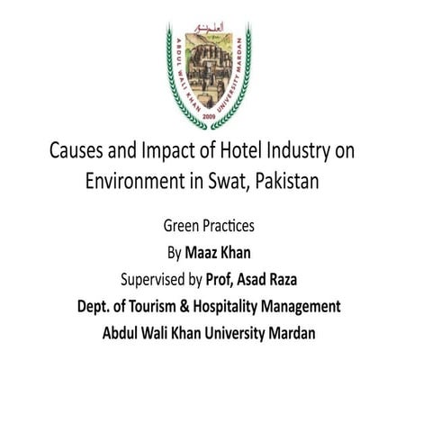 Green Practices in the Hospitality Industry: A Step Towards Sustainability
