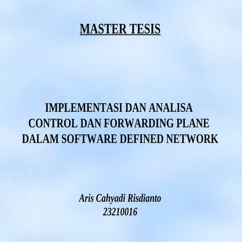 Master Thesis Presentation in Bahasa Indonesia