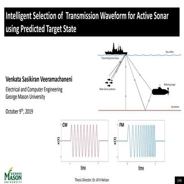 Intelligent Selection of Transmission Waveform for Active Sonar Using Predict...