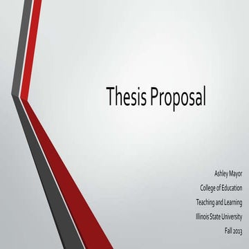 Thesis proposal