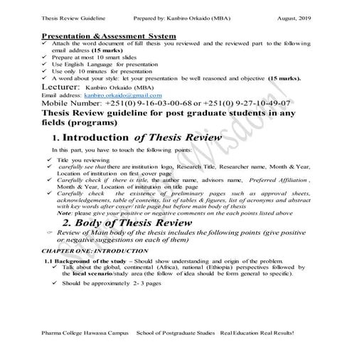 Sample University Thesis Presentation Outline.pptx