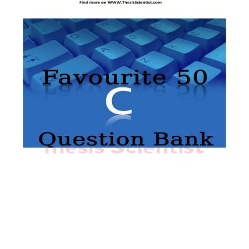 Latest C Interview Questions and Answers | PDF