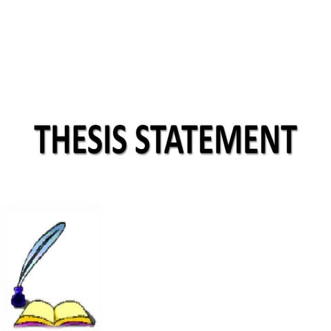 Thesis statement