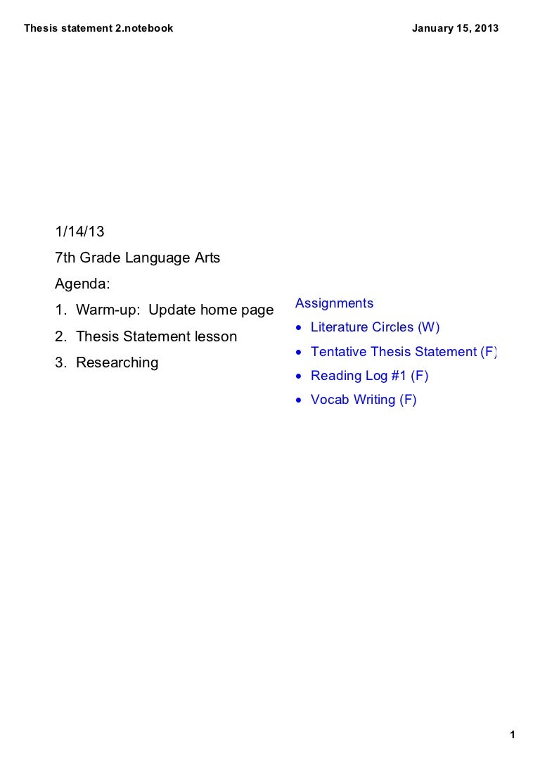 Crafting a Thesis Statement: Literary Essay Writing Within Thesis Statement Practice Worksheet