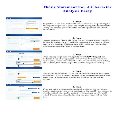 Thesis Statement For A Character Analysis Essay