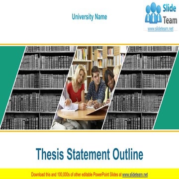 Thesis Statement Outline PowerPoint Presentation Slides 