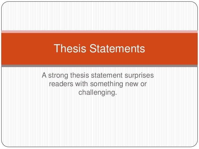 Good bad thesis sentences