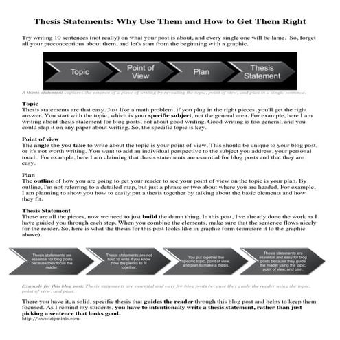 Simple Guide to Writing Thesis Statements in Blog Posts