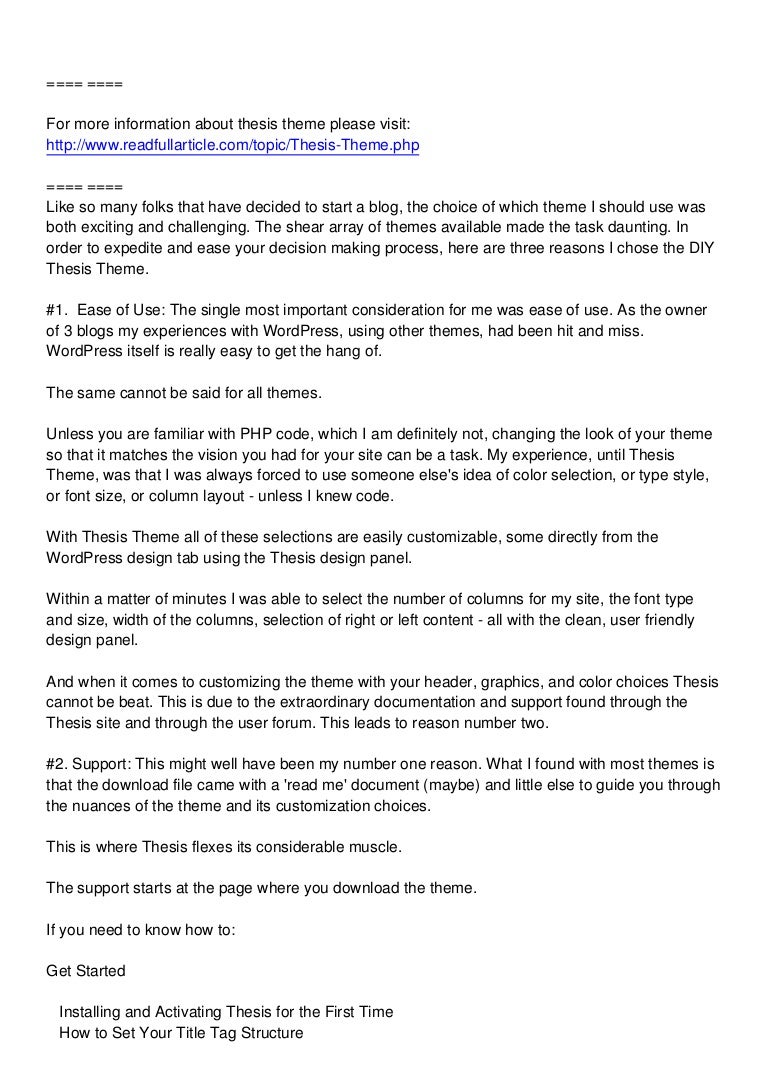 Theme thesis generator image