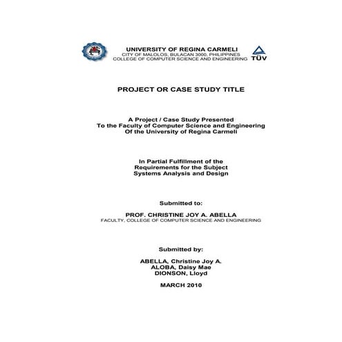 [Thesis] thesis guideline