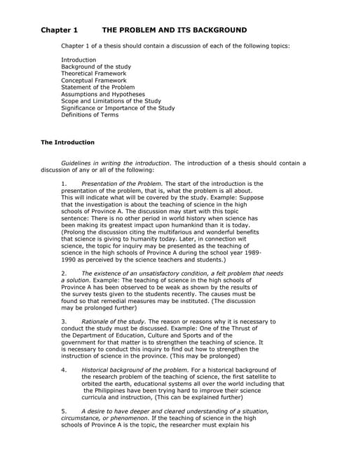 Thesis Writing