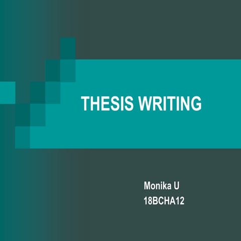 Thesis writing