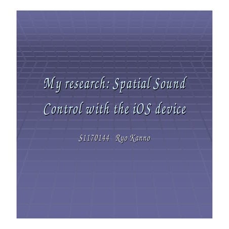 Thesis writing assignment; thesis presentation