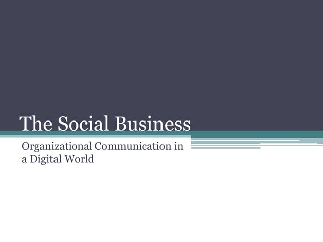The social business