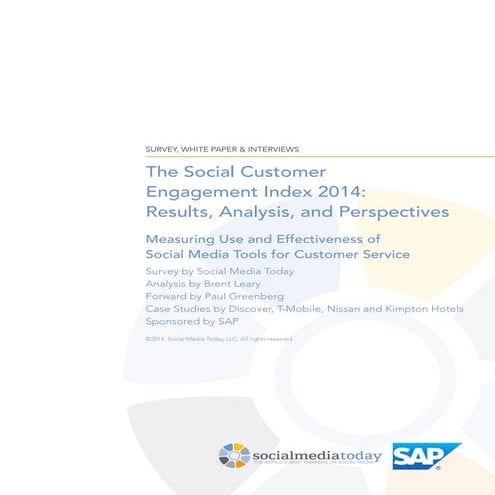 The Social Customer Engagement Index 2014