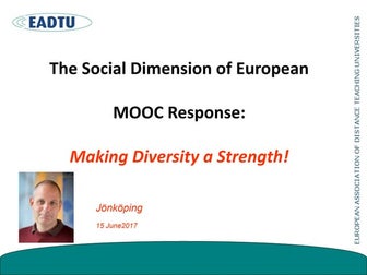 The Social Dimension of European MOOC Response (eden17)