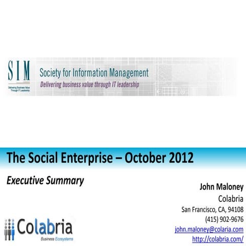 The Social Enterprise