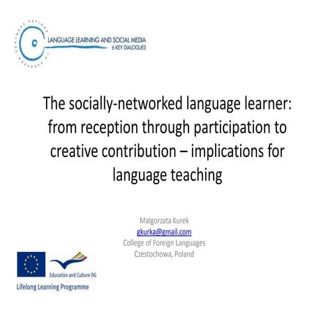 The socially-networked language learner.