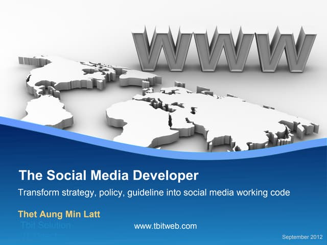 The social media developer 