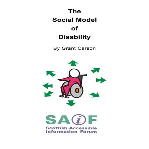 The Social Model Of Disability   Scottish Accessible Information Forum   July...