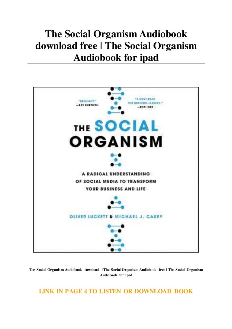 The Social Organism Audiobook download free The Social Organism Aud…