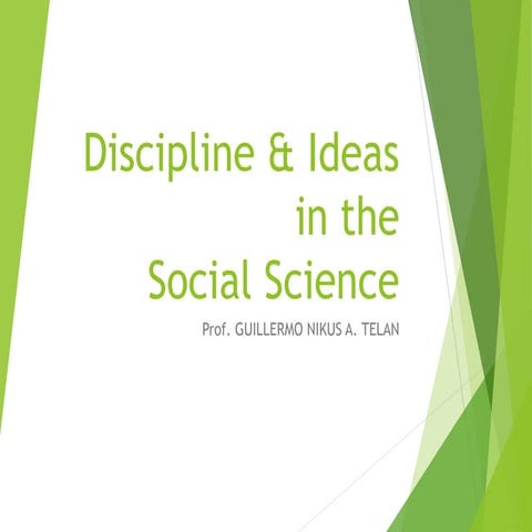The socialsciencedisciplines
