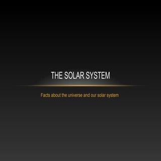 The solar system