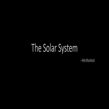 The solar system